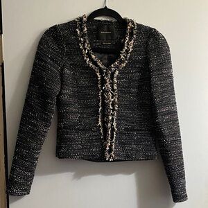 Scotch & Soda Black Tweed Blazer